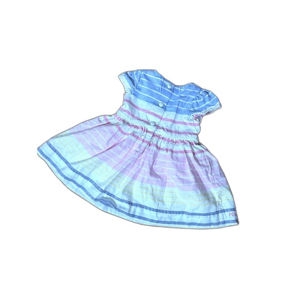 Ralph Lauren Striped Cotton Oxford Dress 3 Month - Picture 2 of 7